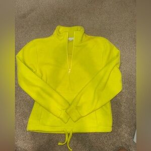Beyond Yoga Chartreuse Fleece Quart Zip